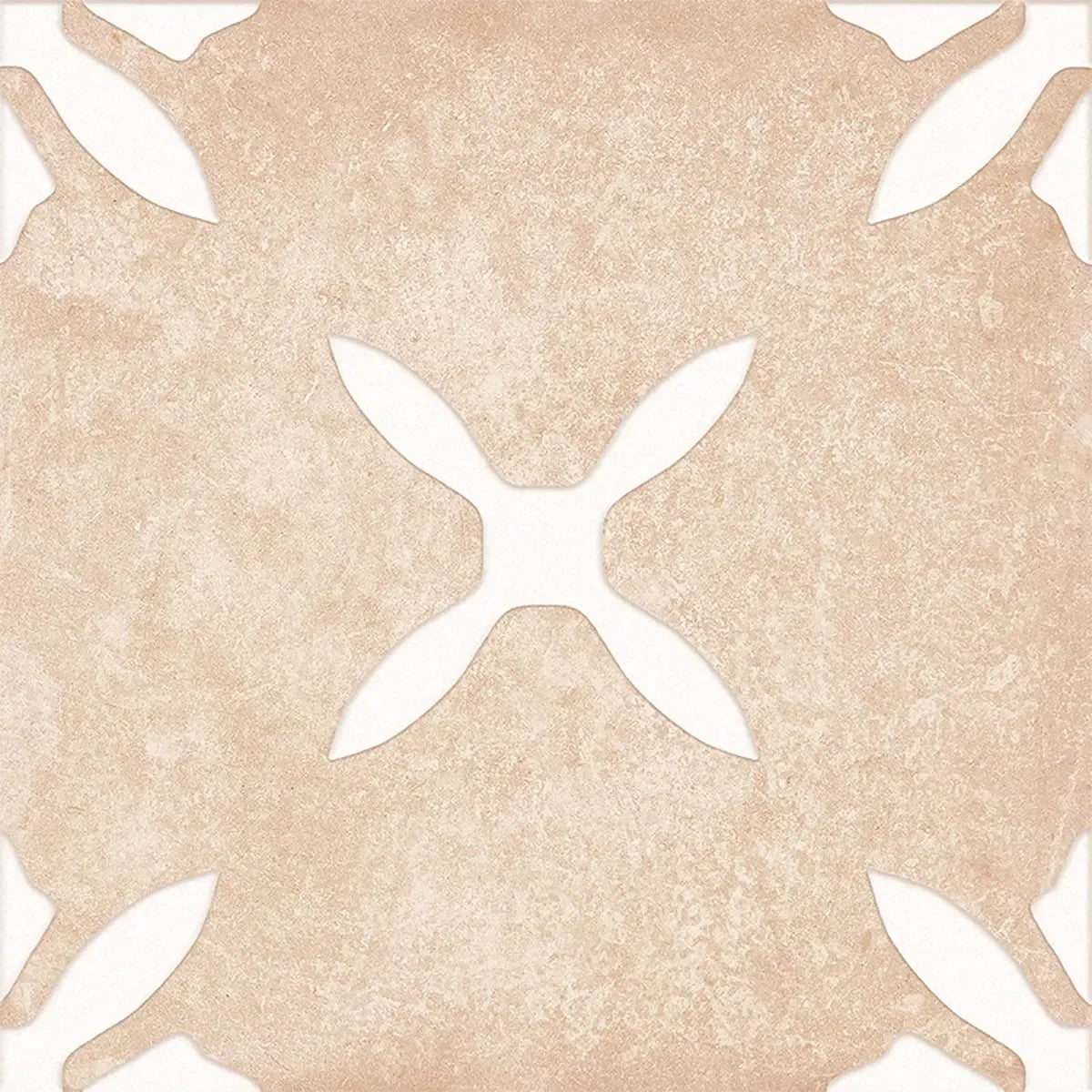 San Clemente Terracotta Flower 8.78 x 8.78 Porcelain Tile | Tile Club