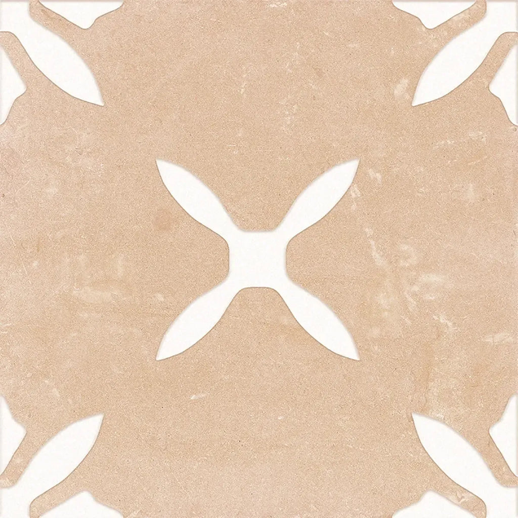 San Clemente Terracotta Flower 8.78 x 8.78 Porcelain Tile | Tile Club