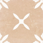 San Clemente Terracotta Flower 8.78 x 8.78 Porcelain Tile | Tile Club