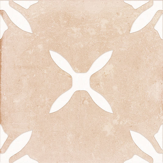 San Clemente Terracotta Flower 8.78 x 8.78 Porcelain Tile | Tile Club