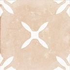 San Clemente Terracotta Flower 8.78 x 8.78 Porcelain Tile | Tile Club