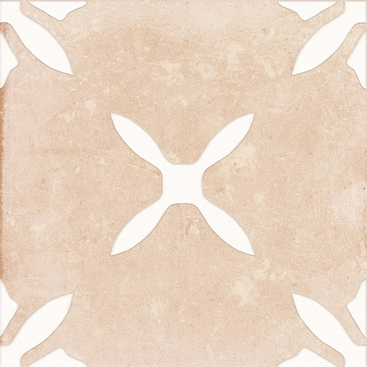 San Clemente Terracotta Flower 8.78 x 8.78 Porcelain Tile | Tile Club