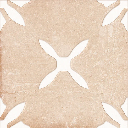 San Clemente Terracotta Flower 8.78 x 8.78 Porcelain Tile Sample
