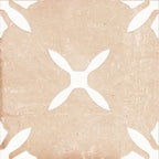 San Clemente Terracotta Flower 8.78 x 8.78 Porcelain Tile | Tile Club