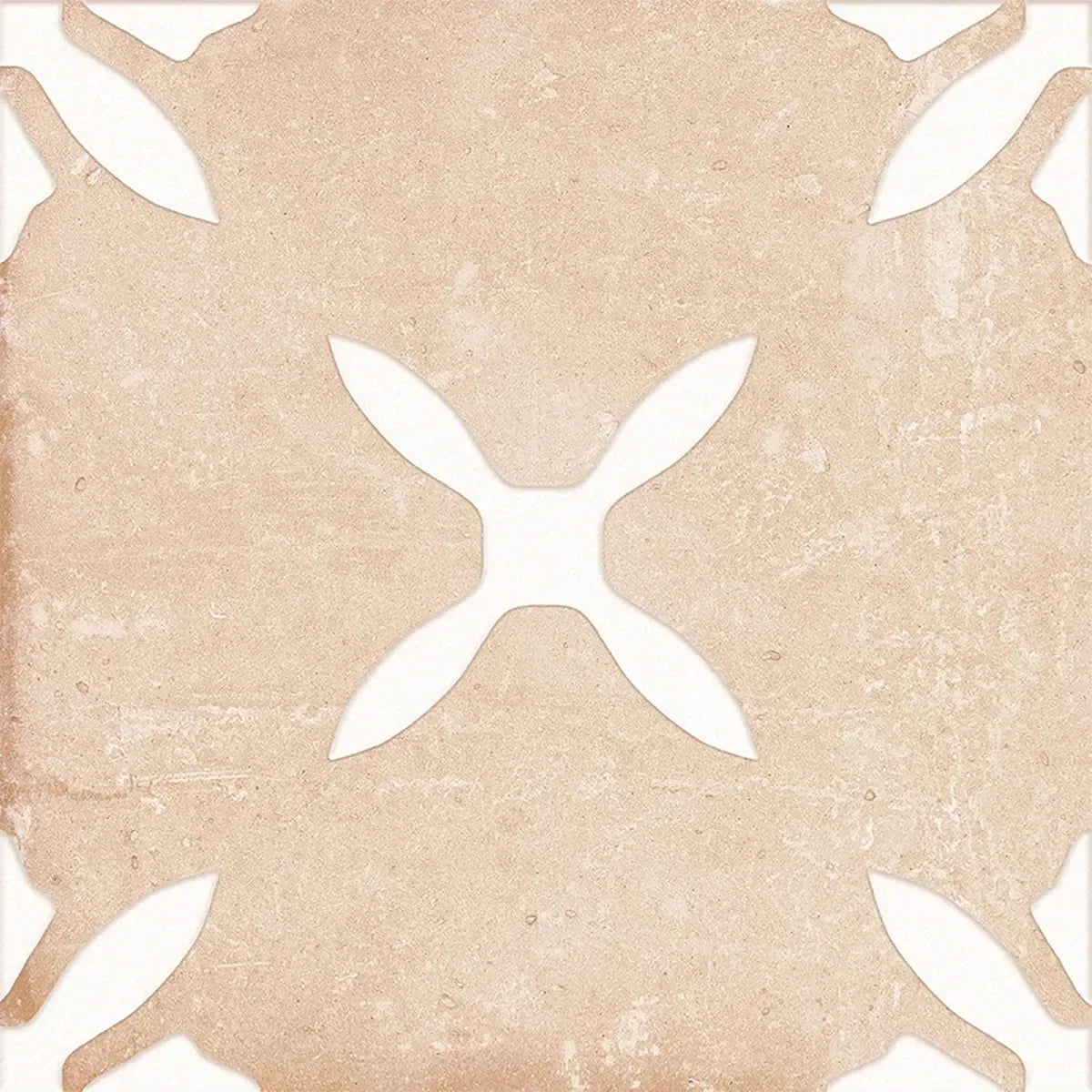 San Clemente Terracotta Flower 8.78 x 8.78 Porcelain Tile | Tile Club