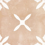 San Clemente Terracotta Flower 8.78 x 8.78 Porcelain Tile | Tile Club