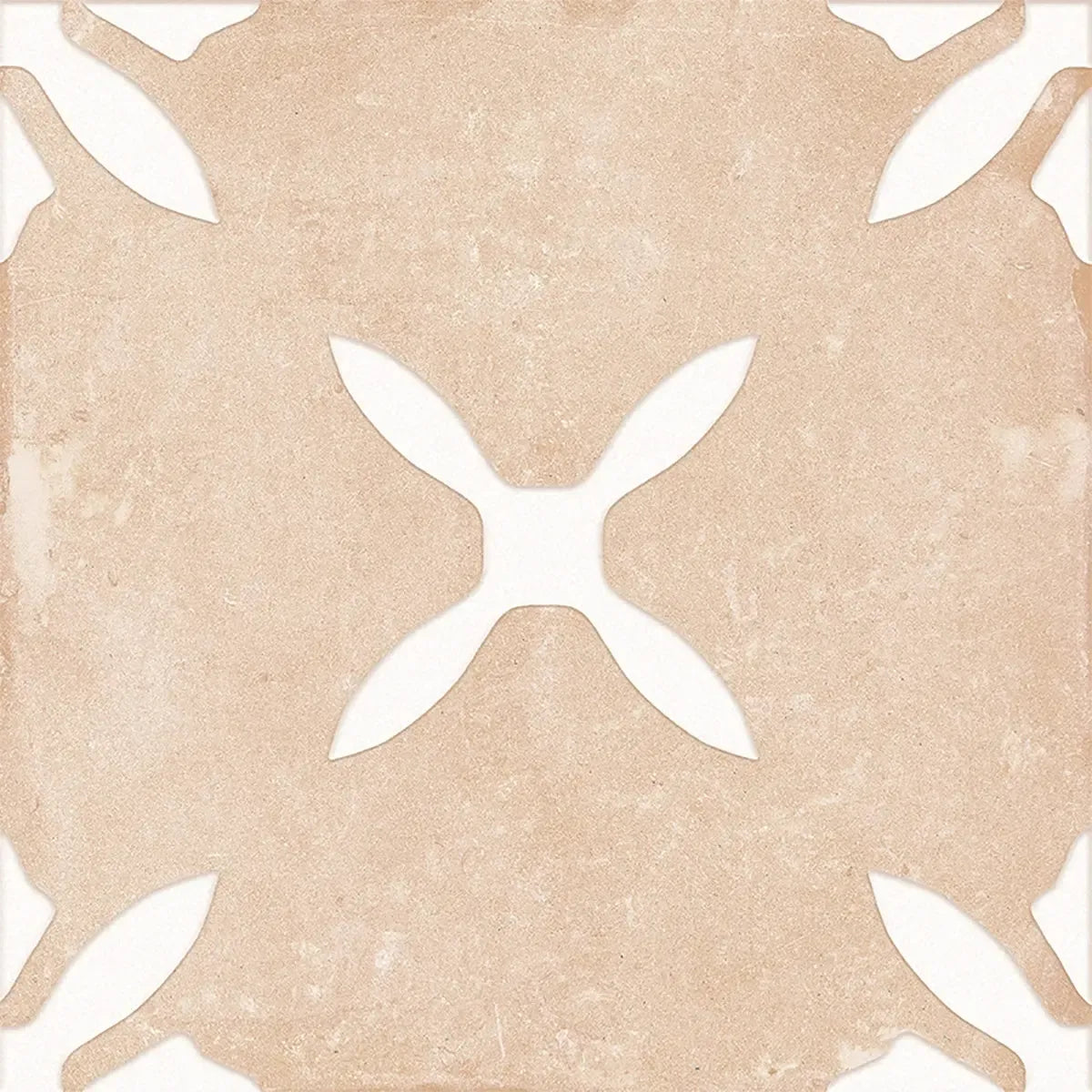 San Clemente Terracotta Flower 8.78 x 8.78 Porcelain Tile | Tile Club