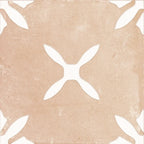 San Clemente Terracotta Flower 8.78 x 8.78 Porcelain Tile | Tile Club