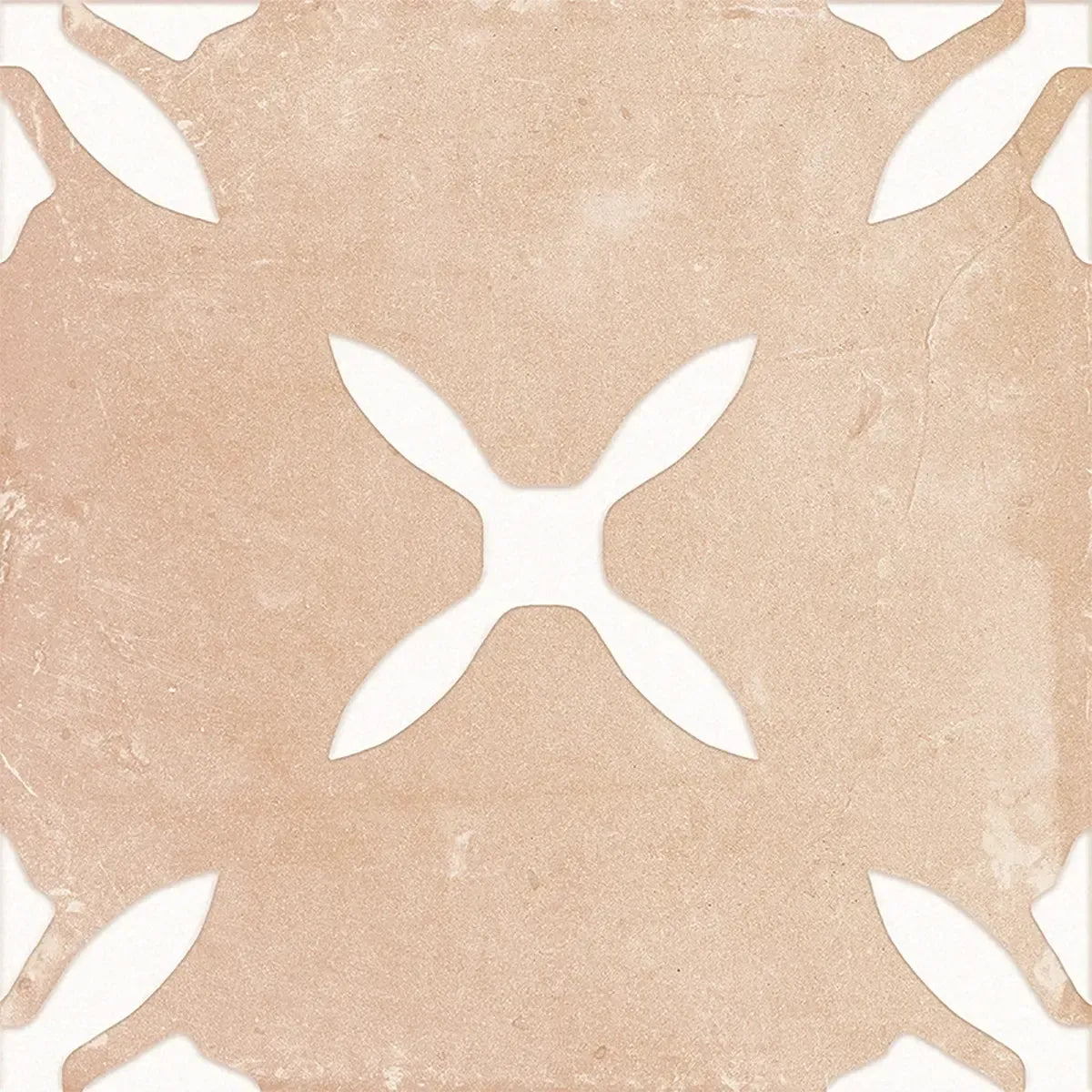 San Clemente Terracotta Flower 8.78 x 8.78 Porcelain Tile | Tile Club