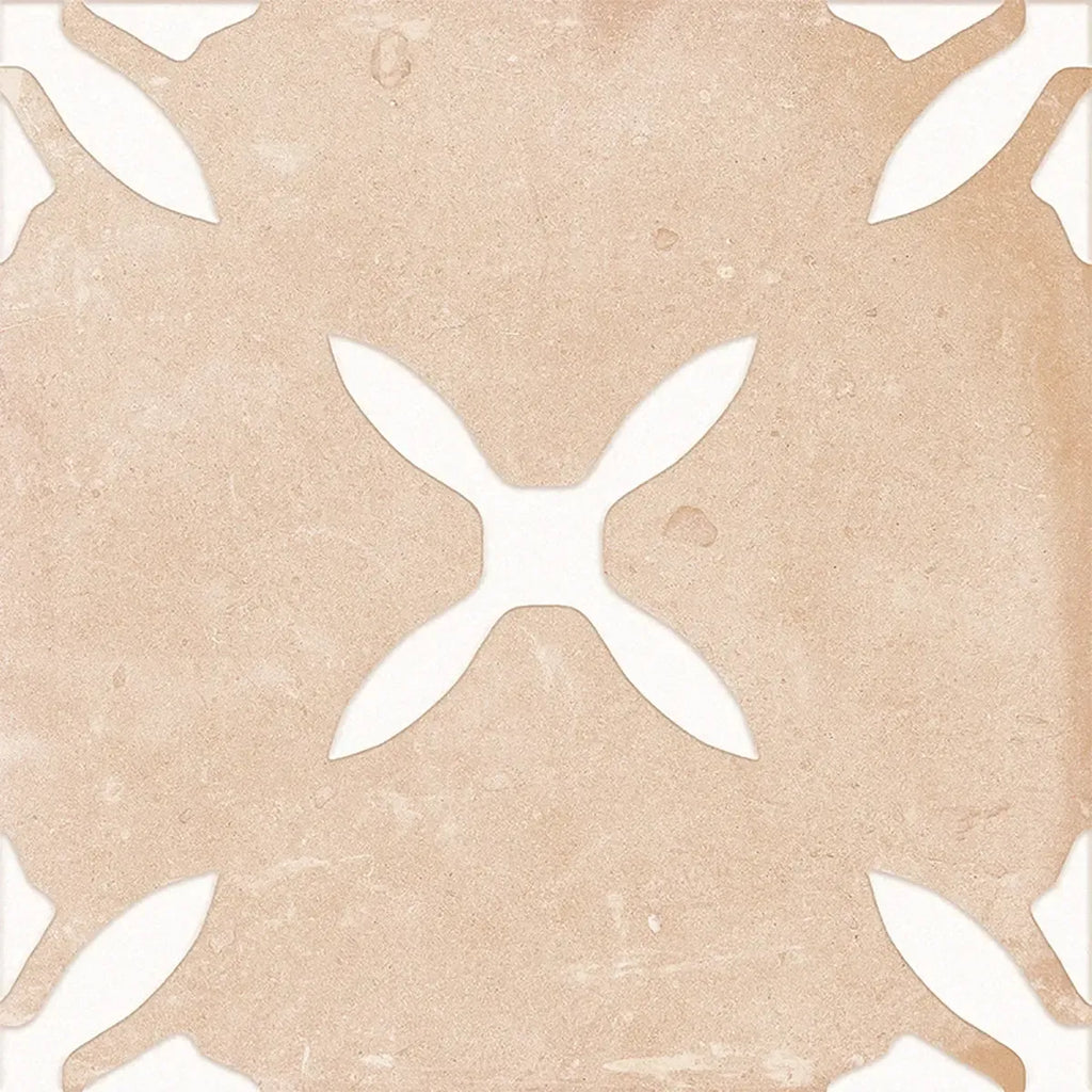 San Clemente Terracotta Flower 8.78 x 8.78 Porcelain Tile | Tile Club