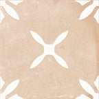 San Clemente Terracotta Flower 8.78 x 8.78 Porcelain Tile | Tile Club