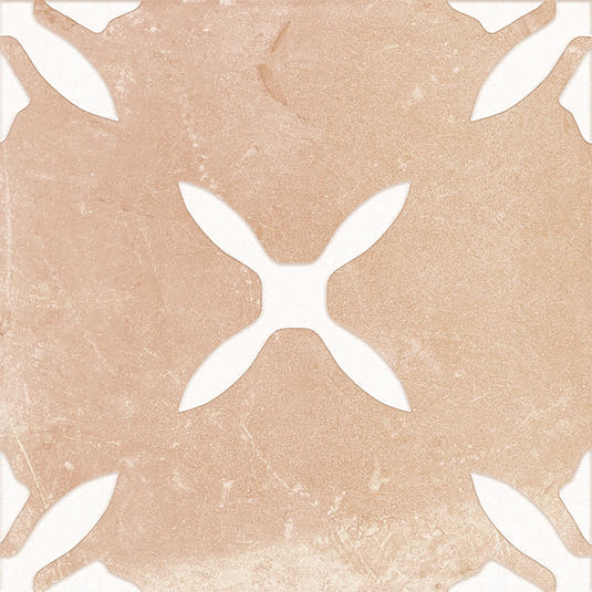 San Clemente Terracotta Flower 8.78 x 8.78 Porcelain Tile | Tile Club