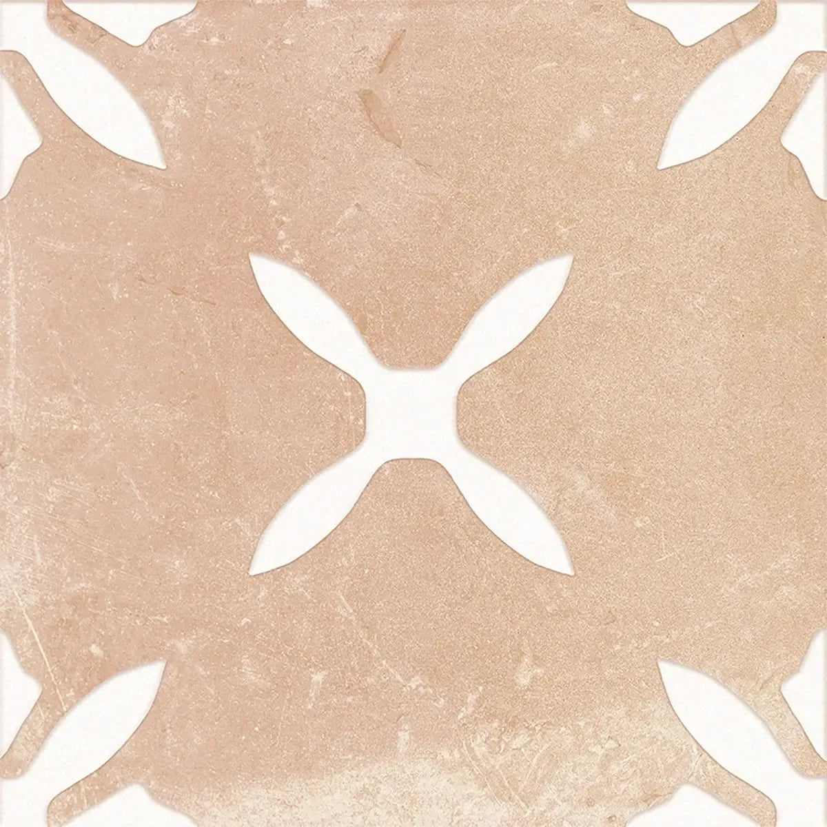 San Clemente Terracotta Flower 8.78 x 8.78 Porcelain Tile | Tile Club