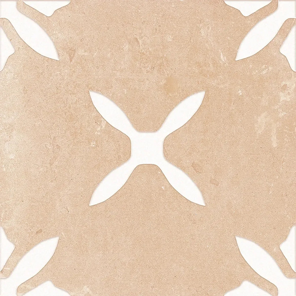 San Clemente Terracotta Flower 8.78 x 8.78 Porcelain Tile | Tile Club
