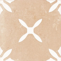 San Clemente Terracotta Flower 8.78 x 8.78 Porcelain Tile