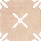 San Clemente Terracotta Flower 8.78 x 8.78 Porcelain Tile | Tile Club