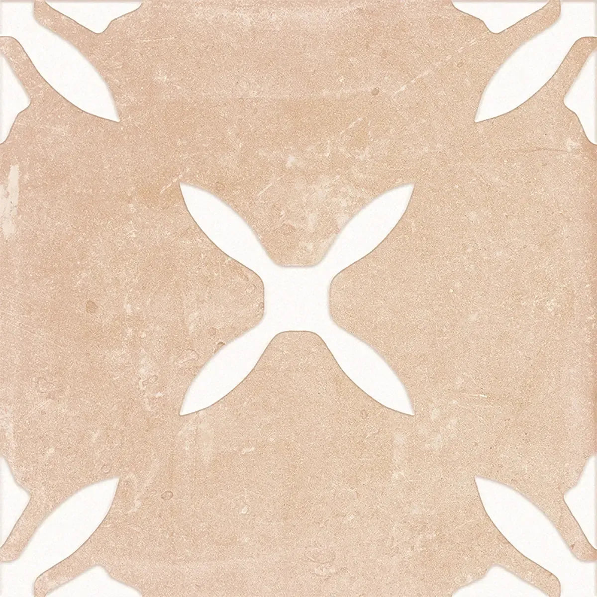 San Clemente Terracotta Flower 8.78 x 8.78 Porcelain Tile | Tile Club