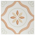 San Clemente Terracotta Petals 8.78 x 8.78 Porcelain Tile | Tile Club