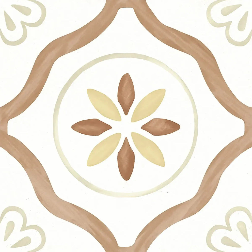 San Clemente Terracotta Petals 8.78 x 8.78 Porcelain Tile | Tile Club