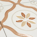San Clemente Terracotta Petals 8.78 x 8.78 Porcelain Tile | Tile Club