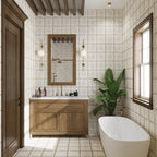 San Clemente White Star 8.78 x 8.78 Porcelain Tile | Tile Club