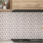 Sand Valley And Thassos Leaf Marble Mosaic Tile
