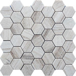 Sand Valley 2" Polished Hexagon Mosaic Tile | Tile Club | 11.7" x 11.9"