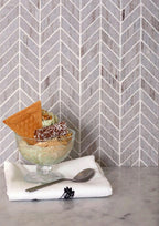 Sand Valley Herringbone Marble Mosaic Tile | Tile Club