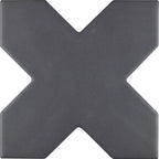 Santa Barbara Black Cross Ceramic Tile | Tile Club