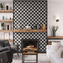 Santa Barbara Black Decorative Cross Ceramic Tile | Tile Club