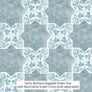 Santa Barbara Dappled Green Decorative Cross | Tile Club