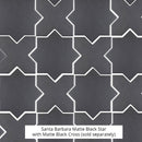 Santa Barbara Black Cross Ceramic Tile | Tile Club