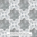 Santa Barbara Smoke Gray Decorative Cross | Tile Club