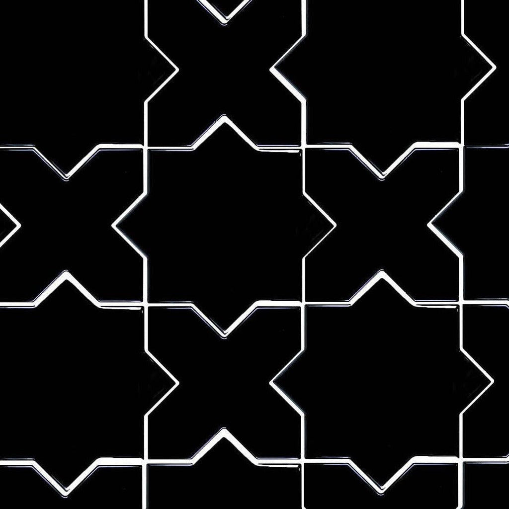 Santa Barbara Obsidian Black Cross