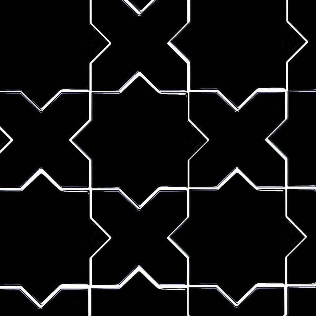 Santa Barbara Obsidian Black Cross