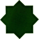 Santa Barbara Emerald Green Star Ceramic Tile