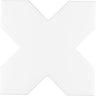Santa Barbara Glossy White Cross Ceramic Tile