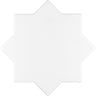 Santa Barbara Glossy White Star Ceramic Tile