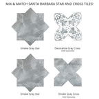 Santa Barbara Smoke Gray Star Ceramic Tile | Tile Club