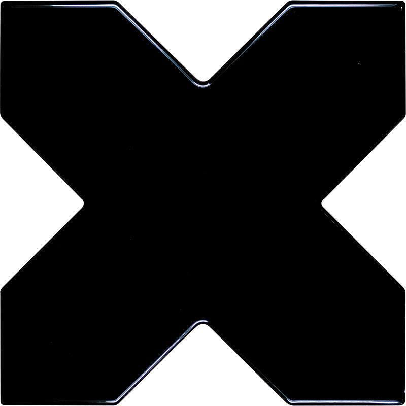Santa Barbara Obsidian Black Cross Ceramic Tile | Star and Cross Pattern Tile | Tile Club