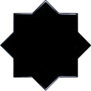 Santa Barbara Obsidian Black Star Ceramic Tile