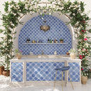 Santa Barbara Sky Blue Decorative Cross | Tile Club