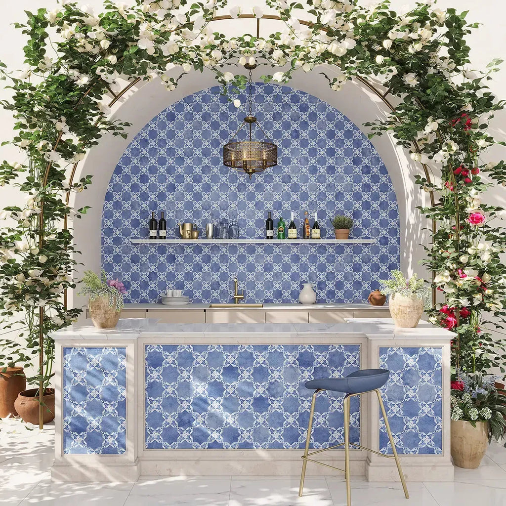 Santa Barbara Sky Blue Star Ceramic Tile | Tile Club