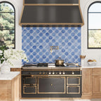 Santa Barbara Sky Blue Decorative Cross | Tile Club