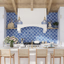 Santa Barbara Sky Blue Decorative Cross | Tile Club