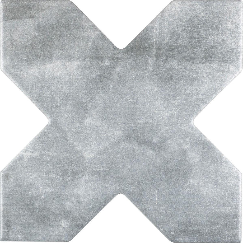 Santa Barbara Smoke Gray Cross Ceramic Tile