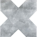 Santa Barbara Smoke Gray Cross Ceramic Tile