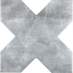 Santa Barbara Smoke Gray Cross Ceramic Tile