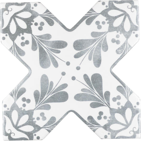 Santa Barbara Smoke Gray Decorative Cross | Tile Club