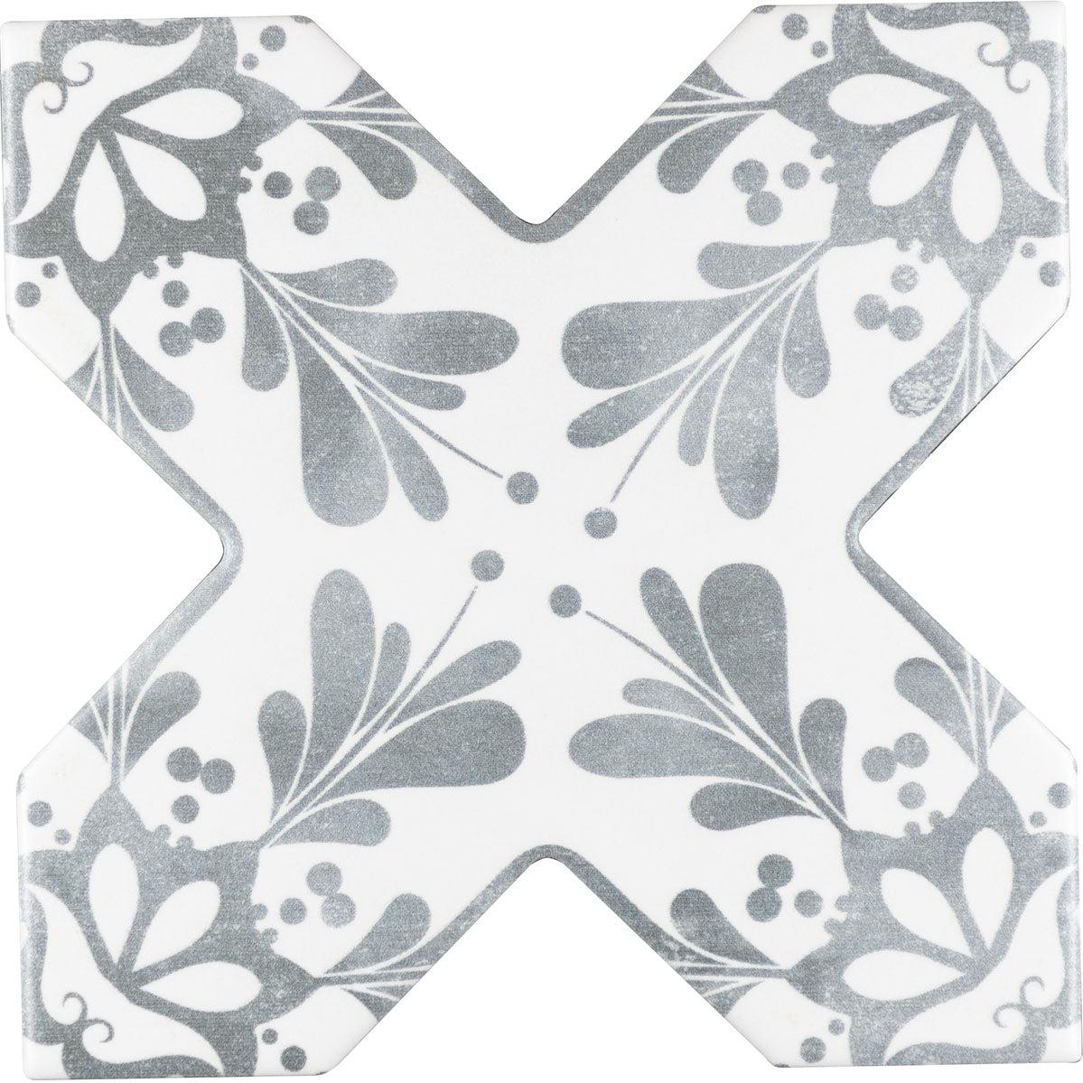 Santa Barbara Smoke Gray Decorative Cross | Tile Club